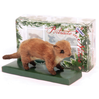 Mini Japanese Weasel Plush Soft Toy by Hansa